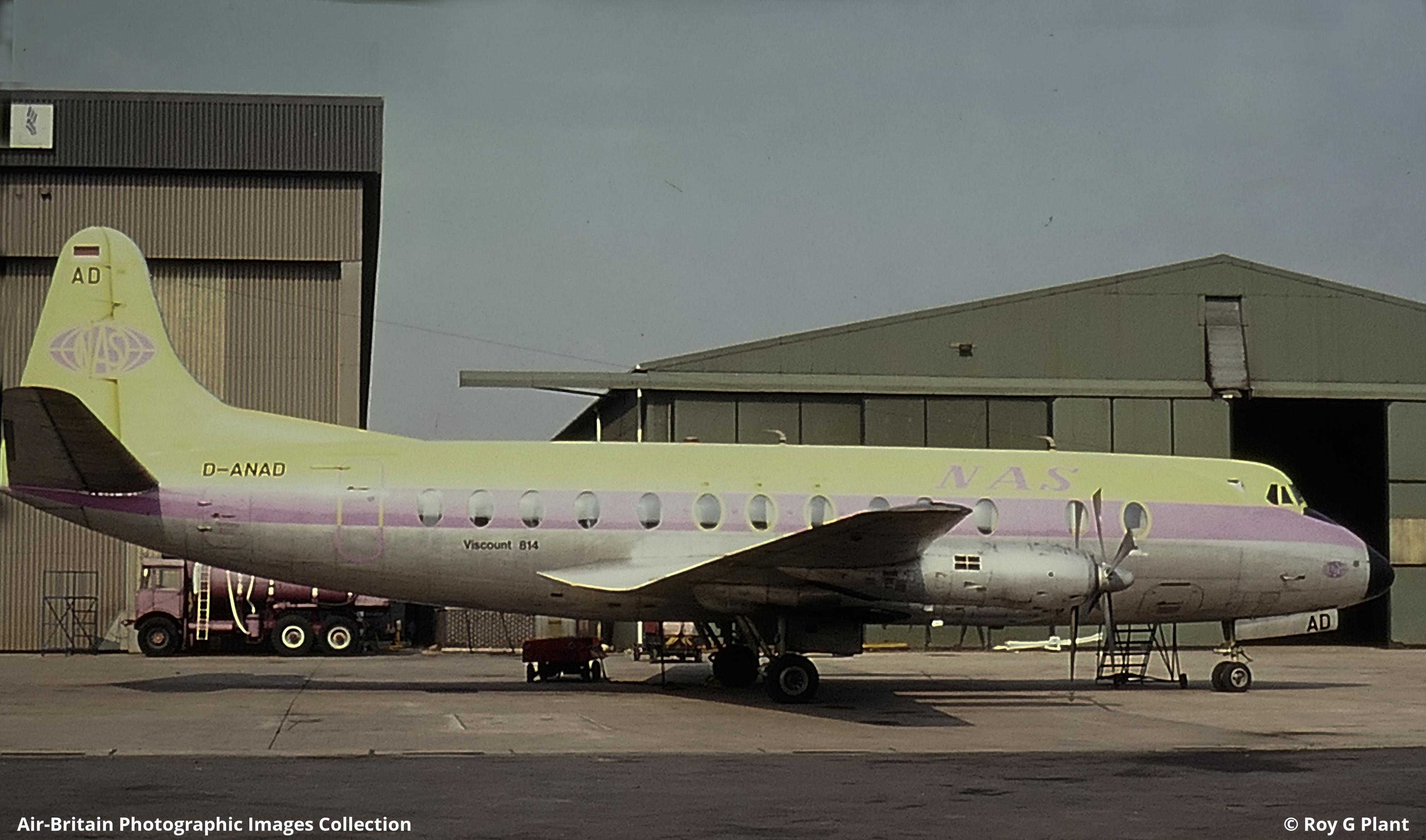 Vickers Viscount 814 D ANAD 340 Nora Air Services ABPic